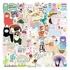 Funny Llama Stickers for Laptop (100PCS),Gift for Children Teens Adults Girl Boys,Waterproof Cute Animal Alpaca Stickers for Water Bottle,Vinyl Stickers for Journal,Dairy,Scrapbook,Skateboard