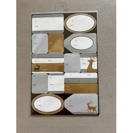 Midwood Brands, LLC Pack Of 60 Self-Stick Christmas Gift Tags, Sheet Is 6” X 9 1/4”, New In Package!