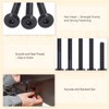 Rustark 25 Pcs M6x75mm Black Hex Socket Cap Screws Barrel