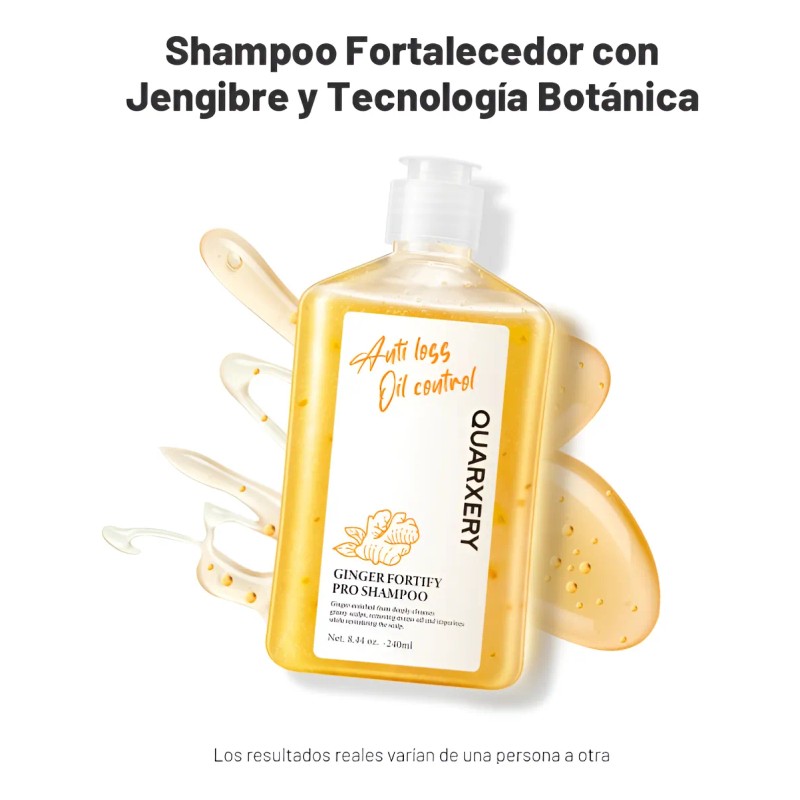 Champú Anticaída Quarxery Shampoo De Jengibre 240 Ml