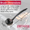 Chef-Master 90051 Char-Broiler BBQ Grill Brush | Extra Long 17-Inch