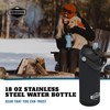 Cordova Outdoors Trailhead Class Water Bottle, Obsidian, 18 oz
