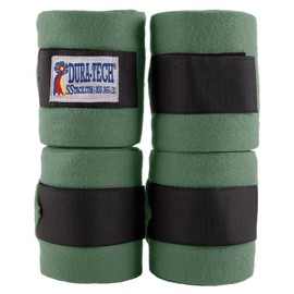 Dura-Tech Polo Leg Wraps for Horses | Leg Support for Track Training and Schooling | Standing Wraps Horses | Easy to Use | Wraps Horses Set 4 with 9" Length x 4.5" Width | Color Green