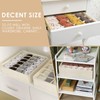 Criusia 3 Pack Sock Underwear Drawer Organizer Dividers, 64 Cell