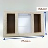 Maruwa Boeki 400893702 Double Box Frame, Vertical Off-White, 10.1 x