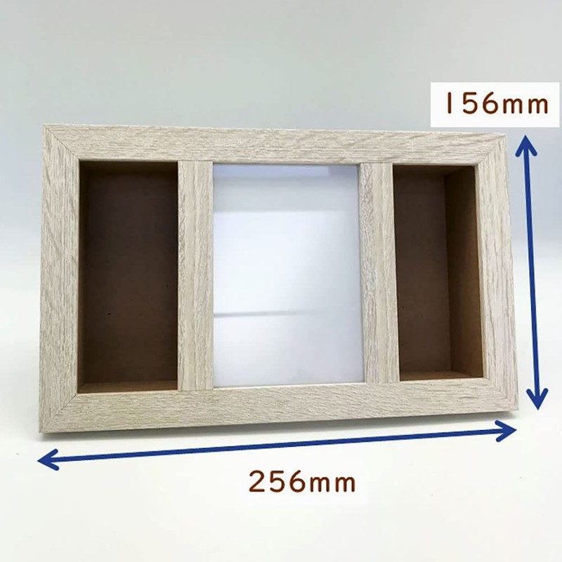 Maruwa Boeki 400893702 Double Box Frame, Vertical Off-White, 10.1 x