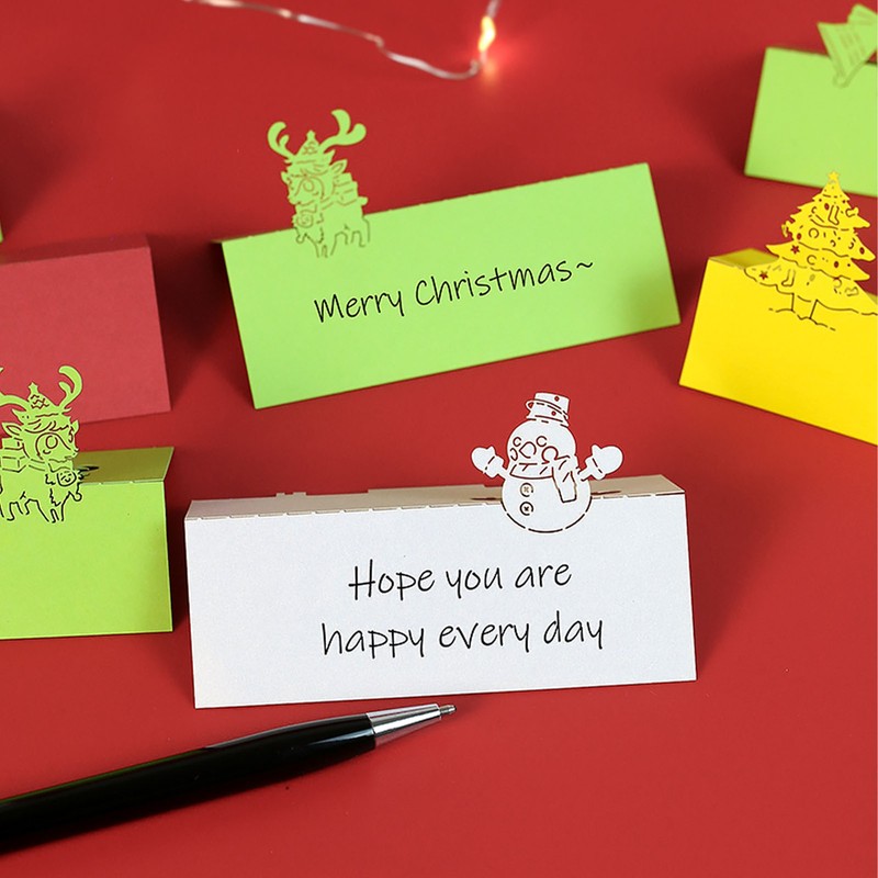 Christmas Tree 3D Memo Pad Innovative Paper Carving Art 3D