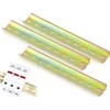 Lhbwhiz Pack of 3 DIN Rail, DIN Rail, Row Terminals,