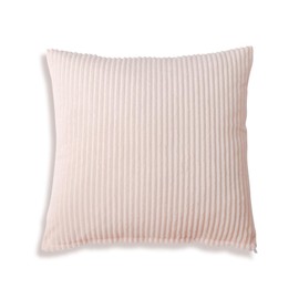 GNALIA Set of 1 Velvet Christmas Cushion Cover, Decorative Cushion, Sofa Cushion, Lumbar Cushion, Throw Cushion Cover, 40 x 40 cm, Corduroy for Sofa, Armchair, Home, Bedroom, Beige