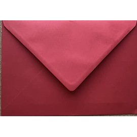 C5 Scarlet Red C5 Coloured Envelopes for A5 Greeting Cards Wedding Invitation Crafts 162x229mm- Pack of 20 envelopes (Scarlet Red)