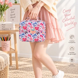  1pc Colored Pencil Case 50/72/120 Slots, Large Capacity Pen Pencil Case, Gel Pens Organizer Zipper Carrying Portable Suitable
