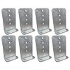 A.A 8 Pack 8" Galvanized L-Type Boat Trailer Bunk Bracket,
