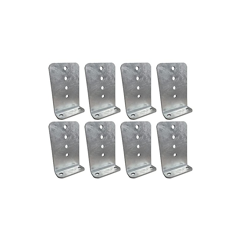 A.A 8 Pack 8" Galvanized L-Type Boat Trailer Bunk Bracket,