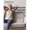 Alarm Clock with Bluetooth Speaker, FM Radio, Alarm Clock for