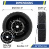 GICOOL 42710-VR8-N00ZA Lawn Mower Rear Wheels, 8 Inch Wheels Kit