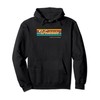 Vintage Sunset Stripes Westdale, Louisiana Pullover Hoodie
