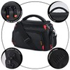 FOSOTO Shockproof DSLR Camera Case, black, shoulder bag