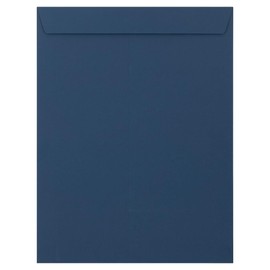 LUXPaper 10 x 13 Open End Envelopes | Peel & Press | Navy Blue | 80lb. Text | 50 Qty
