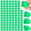 120 Pieces Rubber Frogs Mini Rubber Frogs for Bath Squeak