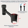 Hibbent All Metal Shower Head Holder, Adjustable Solid Brass Showerhead