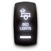 Bed Lights - White - Laser Etched Toggle Switch 20A