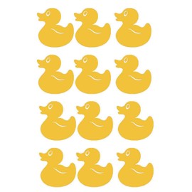 12 Rubber Ducks Vinyl Decal Tile Stickers Bathroom Bedroom Duck Vinyl Wall Art Car Decal