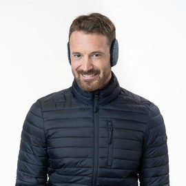 McBURN Veramon Ear Muffs Ear Warmers Ear Protection Women / Men - Made in Italy Winter Autumn Winter, darkblue