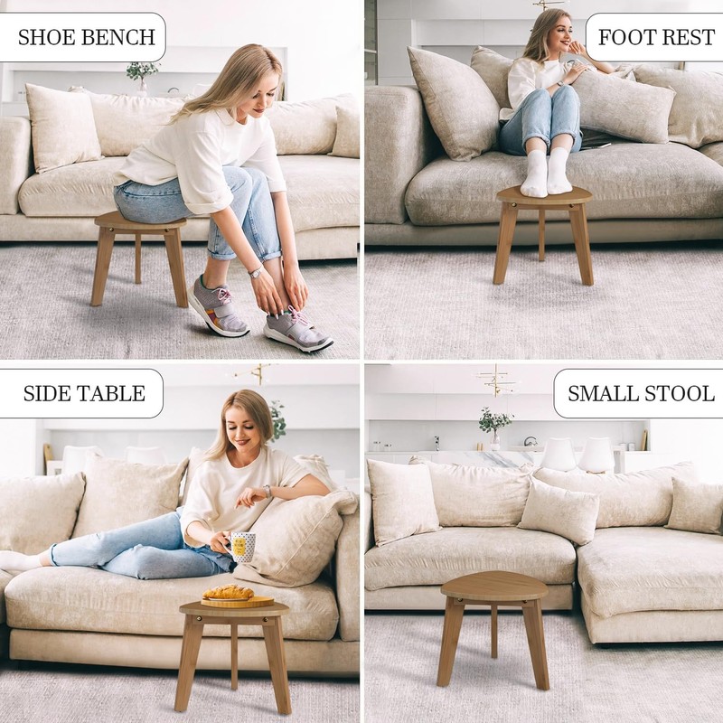 Domax Beautiful Bamboo Shower Bench for Inside Shower - 12