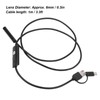 AN100‑8 8mm 3 in 1 Endoscope IP67 Waterproof 6LED Adjustable
