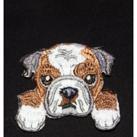 English Bulldog Puppy Dog Breed Embroidered DOG ANIMAL IRON ON or Sew On Patch