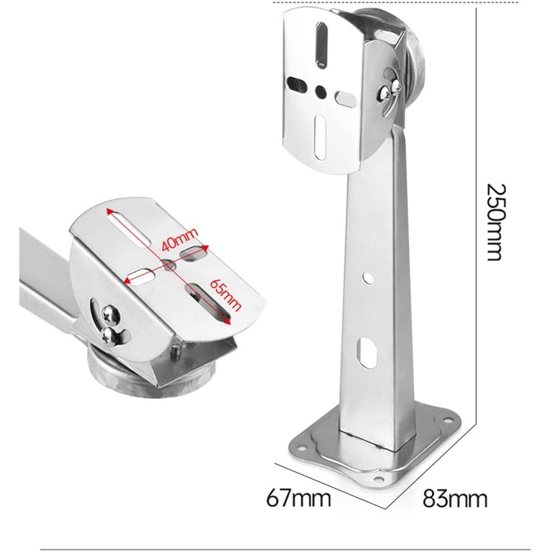 Coolotic Security Camera Housing Bracket Mounting Hardware Pole Cylinder Prismatic