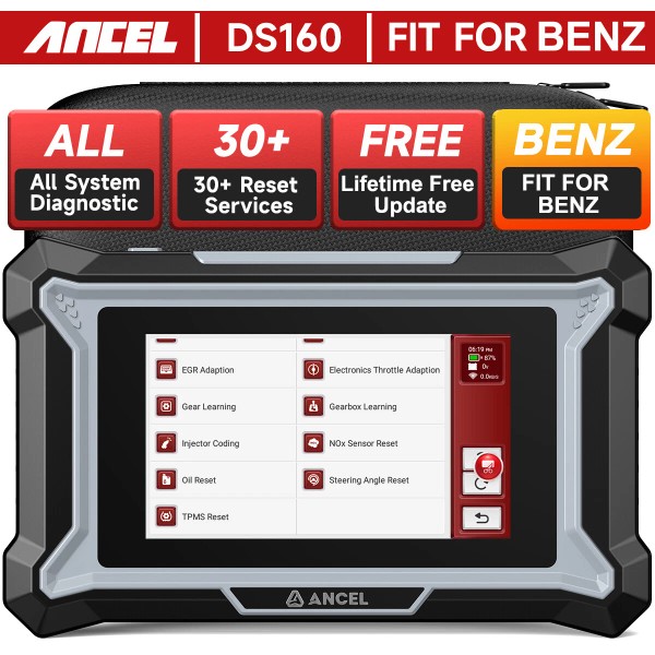 ANCEL Fit for Benz OBD2 Scanner Bi-directional ECU Coding Car