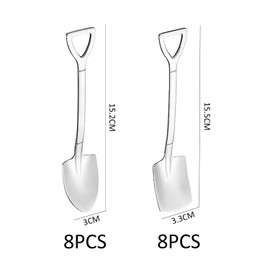 16 Pieces Stainless Steel Spoons, Creative Shaped Spoons, Cute Spoons, Fruit Spoons, Dessert Spoons, Drink Stirring Spoons