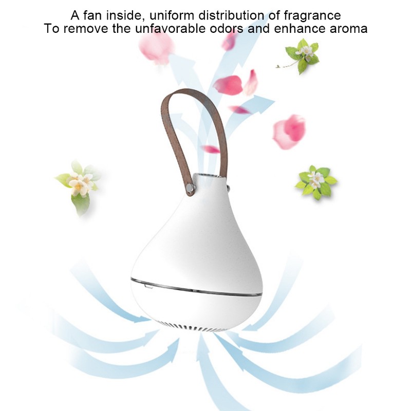 White ABS Mini Portable USB Charging Aromatherapy Essential Oil Diffuser