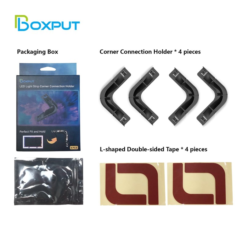 BOXPUT LED Light Strip Corner Connection Bracket, Replace LED Light