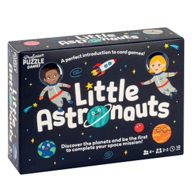 Professor PUZZLE | Little Astronauts | Card Game | Ages 4+ | 2-5 Players | 10 Minutes Playing Time