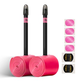 RideNow 36 g TPU Inner Tube Road Bike Compatible with 700 x 18/23/25/28/30/32C, 2 Pack 700C Ultralight Bicycle Inner Tube with Presta Valve 65 mm