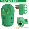 50 Amp RV Plug Male and Female Plug Set, 6-50P