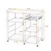 soges 3-Tier Kitchen Baker's Rack Utility Microwave Oven Stand Storage