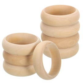 uxcell Wooden Bangle Bracelet, 8Pcs 85mm - Log Retro Macrame Rings, Unfinished Smooth Wood Circle, Wooden Rings for Crafts, Jewelry, DIY Making, Home Decor