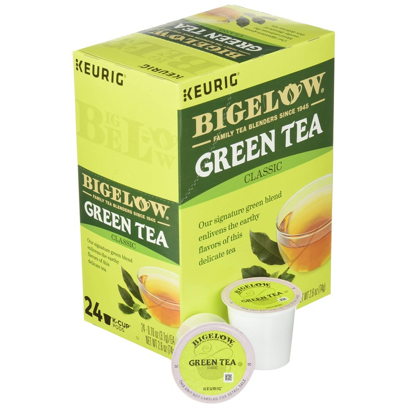 Bigelow Green Tea Keurig Single-Serve K-Cup Pods, (Pack of 24)