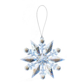 Ganz Crystal Expressions Glo-Flake Snowflake Acrylic Ornament (1, ORN-SNW-1)
