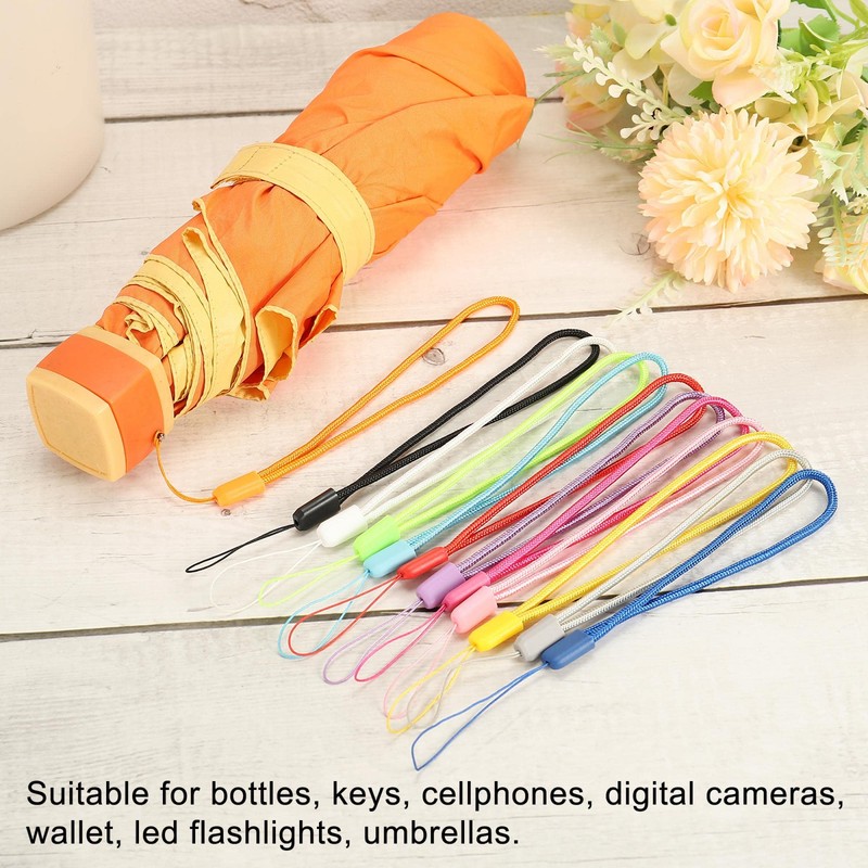 sourcing map Universal Nylon Cord Lanyards, 18cm Soft Woven Hand