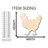 Unfinished Wood Hen Chicken Shape Farm Animal Craft up to