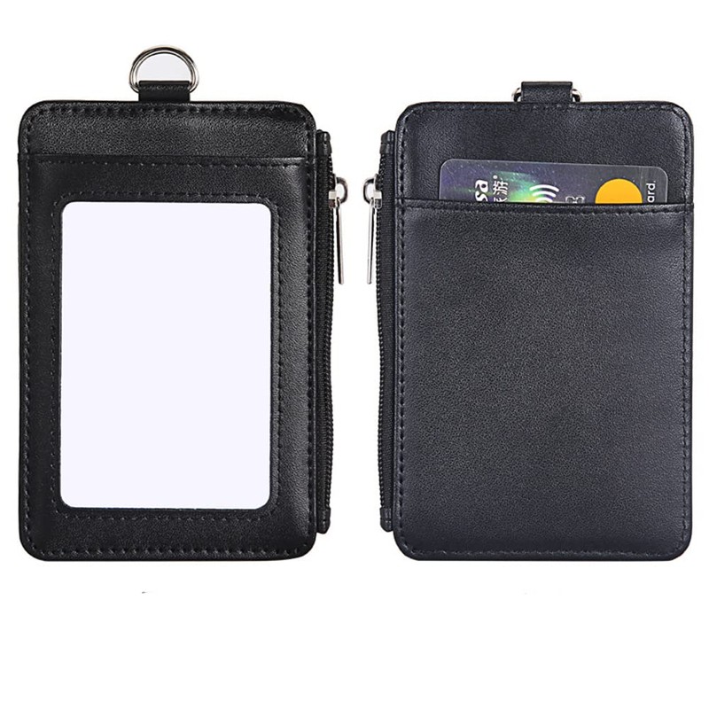 SwirlColor Bus Pass Badge Holders Artificial Leather ID Credit Card