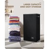 SOLEDI Laundry Hamper Black with Lid and Removable Bag -