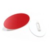 Oval Name Badge Blanks with Pin - 10 Pack (Red)