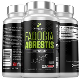 Ultra Premium Fadogia Agrestis Extract (2X Strength & 2X Purity) Enhanced with Bioperine Supports Muscle Recovery & Mass, Mood & Increased Energy, Anti Aging, Stamina, 60 Vegan Capsules