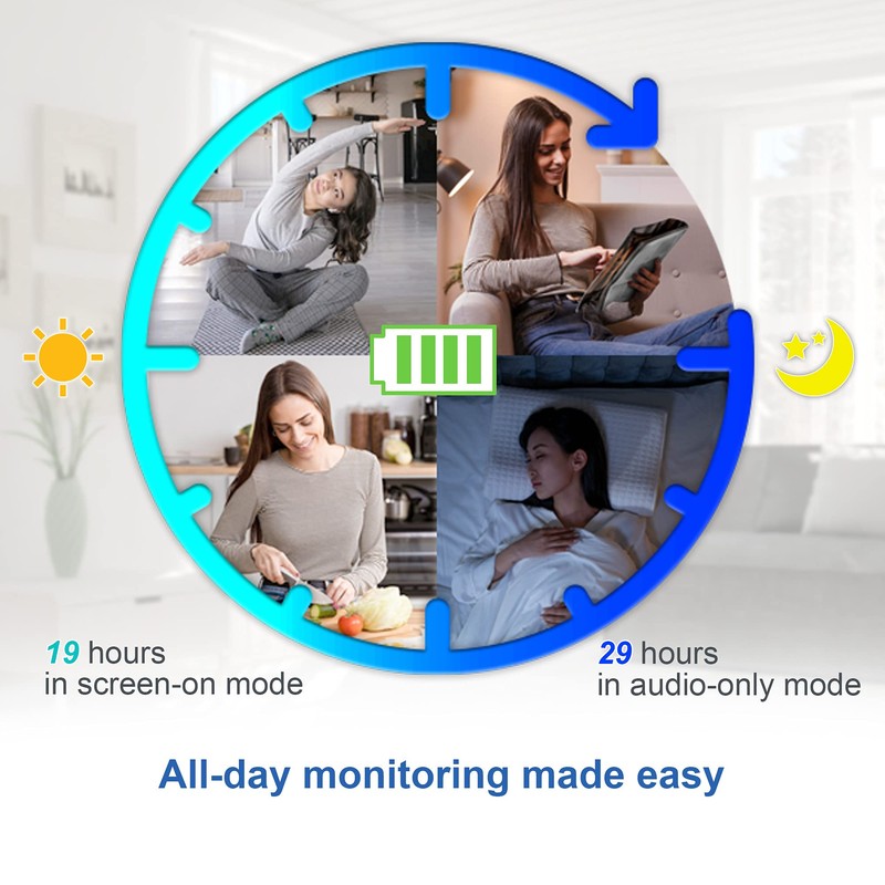 VTech VM923 Baby Monitor, 2.8” Screen, Pan-Tilt-Zoom, 1000ft Long Range,