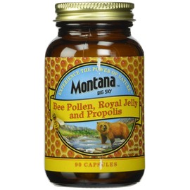 Honey Gardens Bee Pollen Royal Jelly and Propolis Capsules, 90 Count